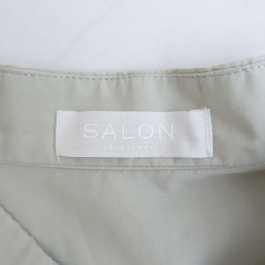 //サロンアダムエロペ SALON adam et rope *スタンドカラーギャザーオーバーブラウス*Fコットンチュニック(2-2310-536)【60K32】の画像8