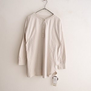 //【未使用/定価1.3万】ネストローブ nest Robe *Upcycle Lino 天竺2wayヘンリープルオーバー*Fカットソー(33-2310-752)【80K32】