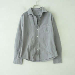 //【美品】フランク&アイリーン Frank & Eileen *Barry コットンスキッパーシャツ*Sグレー長袖ブラウス(33-2310-644)【40K32】