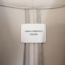 アーバンリサーチドアーズ URBAN RESEARCH DOORS *ダブルクロスガウンコート*1グレーベージュストレッチ2ポケット(jk2-2309-303)_画像8