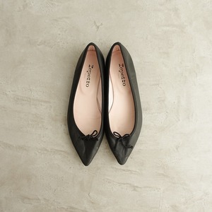 //レペット repetto *ポインテッドトゥパンプス 38/23.5*黒ブラック皮革靴レザーシューズ(sh5-2310-49)【61K32】