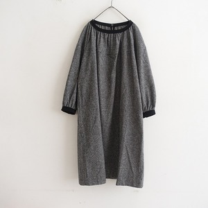 //トリココムデギャルソン tricot COMME des GARCONS*千鳥柄ウール混ワンピース*M起毛ネルクレリックスモック(2-2311-49)【71K32】