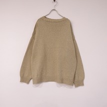 //【定価5.9万】ボーディBODHI*4SEASONS COTTON CASHMERE GUERNSEY*1セーターニット綿混ベージュプルオーバー(k4-2311-70)【02K32】_画像1