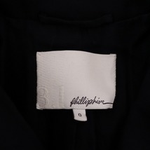 //【難あり】3.1フィリップリム 3.1philliplim *ダブルブレストロングジャケット*0ウールブラック裏地付き(jk2-2311-84)【12K32】_画像9