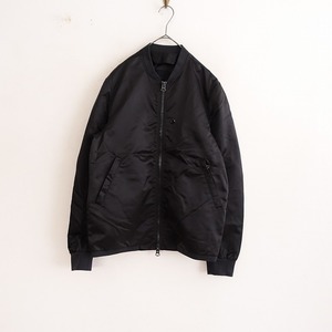 //【定価7万】アクネ ACNE STUDIOS *ストレッチナイロンボンバージャケット*44MA1ブラック黒(jk1-2311-283)【32K32】