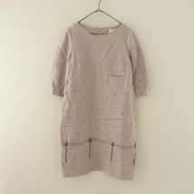 //【定価5万】ミナペルホネンランドリー mina perhonen laundry *yuki-no-hi ドレスワンピース*36mina(33-2311-297)【32K32a】_画像1