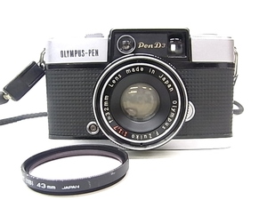 h0469 OLYMPUS-PEN PEN-D F.Zuiko 1:1.7 f=32cm オリンパス　フイルムカメラ　シャッターOK