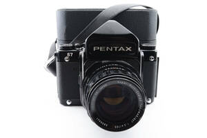 【568】PENTAX ペンタックス 67 バケペン 中判フィルムカメラ SMC TAKUMAR 6×7 105mm F2.4 単焦点レンズ 動作未確認