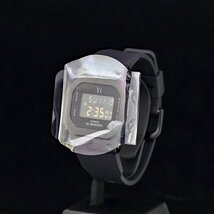 未使用品 CASIO カシオ G-SHOCK Y‘s YOHJI YAMAMOTO GM-S5600YS-1JR SS・樹脂 メンズ クォーツ 箱保取タグベルト袋他 定価4.4万_画像2