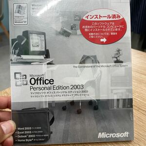 Microsoft Office Personal Edition 2003 未開封品