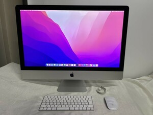 訳あり・Core i5-7600K・クアッドコア●Apple iMac(Retina 5K,27-inch,2017)　Model A1419●中古・macOS Monterey 動作保証無・現状品