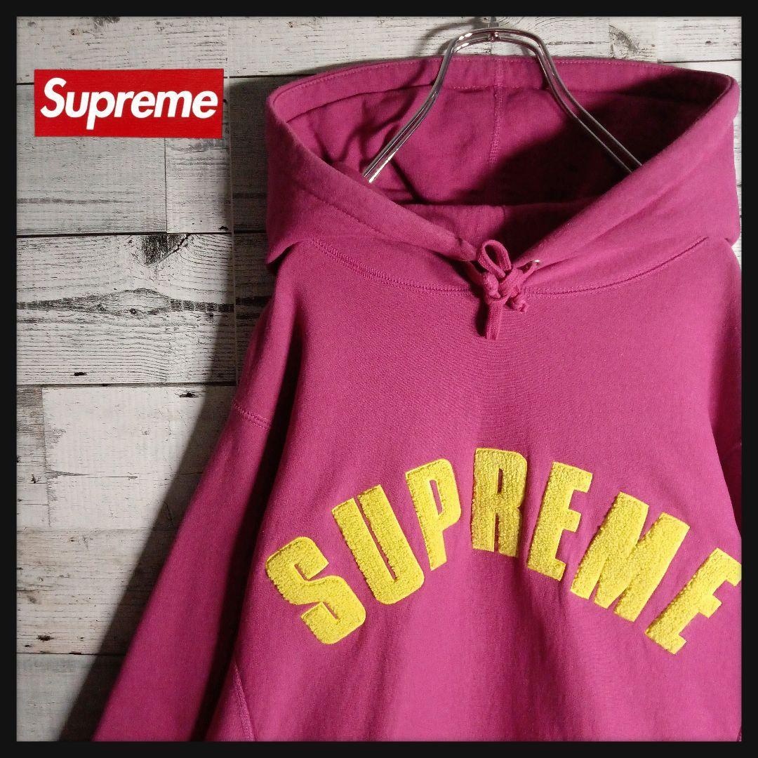 2023年最新】Yahoo!オークション -「supreme アーチロゴ パーカー