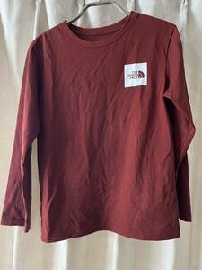  beautiful goods free shipping THE NORTH FACE The North Face dark red Logo 150 long sleeve length T