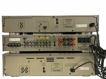 ONKYO オンキョー C-200 CDプレーヤー R-200 アンプチューナー K-200 カセットデッキ 3点セット 通電確認済_画像8