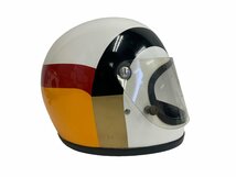 AGV エージーブイ ヴィンテージ ヘルメット バイク バイク用品 フルフェイス ホワイト イエロー ブラック レッド_画像4