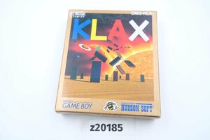 【z20185】Nintendo 任天堂 GAMEBOY ゲームボーイ KLAX クラックス ゲームソフト 箱付き 格安スタート