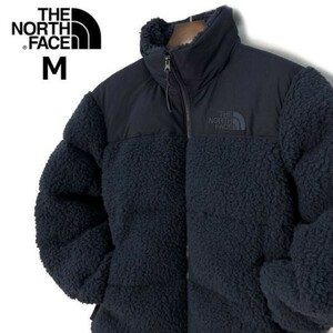 1円～!売切!【正規新品】THE NORTH FACE◆SHERPA NUPTSE JACKET ダウンジャケット ヌプシ モコモコ ロゴ刺繍 アウトドア(M)紺 190122-160