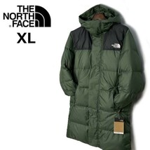 残① 1円～!売切!【正規新品】THE NORTH FACE◆HYDRENALITE DOWN MID ダウンジャケット パーカー US限定 ミドル丈(XL)緑 カーキ 190122-150_画像3