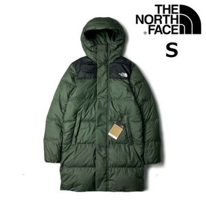 残① 1円～!売切!【正規新品】THE NORTH FACE◆HYDRENALITE DOWN MID◆ダウンジャケット パーカー US限定 ミドル丈(S)緑 カーキ 190122-150