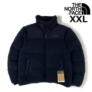 1円～!売切!【正規新品】THE NORTH FACE SHERPA NUPTSE JACKET ダウンジャケット ヌプシ モコモコ インフルエンサー着用(XXL)紺 190122-160