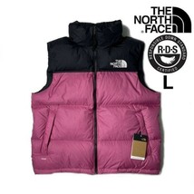 1円～!売切!【正規新品】THE NORTH FACE 1996 RETRO NUPTSE VEST ダウンベスト ヌプシ US限定 RDS パッカブル 登山(L)ピンク 黒 190122-110_画像1