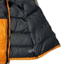 1円～!売切!【正規新品】THE NORTH FACE 1996 RETRO NUPTSE VEST ダウンベスト ヌプシ US限定 RDS パッカブル(XXL)オレンジ 黒 190122-110_画像6