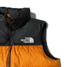 1円～!売切!【正規新品】THE NORTH FACE 1996 RETRO NUPTSE VEST ダウンベスト ヌプシ US限定 RDS パッカブル(XXL)オレンジ 黒 190122-110_画像4