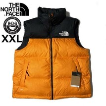 1円～!売切!【正規新品】THE NORTH FACE 1996 RETRO NUPTSE VEST ダウンベスト ヌプシ US限定 RDS パッカブル(XXL)オレンジ 黒 190122-110_画像2