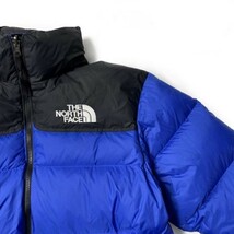 1円～!売切!【正規新品】THE NORTH FACE 1992 RETRO ANNIVERSARY NUPTSE JACKET ダウンジャケット 限定品 ロゴ刺繍 30周年(L)青190122-175_画像4