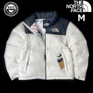 1円～!売切!【正規新品】THE NORTH FACE 1996 RETRO NUPTSE PRIDE JACKET ダウンジャケット ヌプシ US限定 高品質(M)白 総柄190122-145