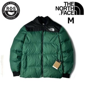 1円～!売切!【正規新品】THE NORTH FACE NRDC JACKET ダウンジャケット US限定 RDS 撥水 700フィル キャンプ ロゴ刺繍(M)緑 黒 190122-130