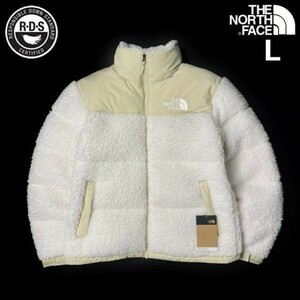 1円～!売切!【正規新品】THE NORTH FACE SHERPA NUPTSE JACKET ダウンジャケット ヌプシ モコモコ シェルパフリース ボア(L)白 190122-175