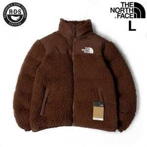 1円～!売切!【正規新品】THE NORTH FACE SHERPA NUPTSE JACKET ダウンジャケット ヌプシ モコモコ シェルパフリース ボア(L)茶 190122-175