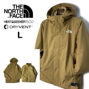 1円～!売切!【正規新品】THE NORTH FACE◆CARTO TRICLIMATE JACKET マウンテンパーカー×中綿ジャケット US限定 3way 撥水(L)茶 190122-125