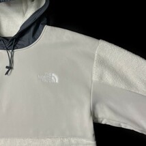 1円～!売切!【正規新品】THE NORTH FACE NOVELTY FLEECE JACKET フリース パーカー プルオーバー US限定 ふわふわ ロゴ刺繍(L)白 181024-60_画像4