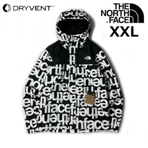 1円～!売切!【正規新品】THE NORTH FACE ANTORA JACKET マウンテンジャケット US限定 防水 高機能 アウトドア(XXL)黒 白 総柄 180915-55