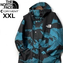 1円～!売切!【正規新品】THE NORTH FACE 86 RETRO MOUNTAIN JACKET マウンテンジャケット US限定 1986 復刻 撥水(XXL)青総柄180915-135_画像2