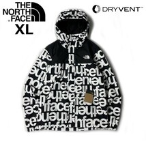 1円～!売切!【正規新品】THE NORTH FACE ANTORA JACKET マウンテンジャケット US限定 防水 高機能 アウトドア(XL)黒 白 総柄 180915-55_画像3