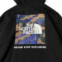 1円～!売切!【正規新品】THE NORTH FACE PRINTED BOX NSE HOODIE パーカー US限定 グラフィック ボックスロゴ(M)黒 迷彩柄 181130-30_画像4