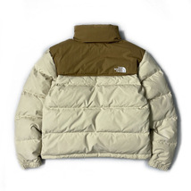 1円～!売切!【正規新品】THE NORTH FACE◆W 1992 LOW-FI HI-TEK NUPTSE JACKET ダウン ヌプシ US 限定品 撥水(M)ベージュ 茶 190122-180_画像9