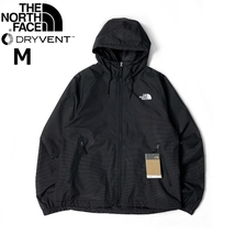 1円～!売切!【正規新品】THE NORTH FACE◆NOVELTY TNF RAIN HOODIE マウンテンパーカー US限定 2023最新 登山(M)黒 ボーダー柄 180915-65_画像3