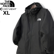 1円～!売切!【正規新品】THE NORTH FACE◆NOVELTY TNF RAIN HOODIE マウンテンパーカー US限定 2023最新 登山(XL)黒 ボーダー柄 180915-65_画像2