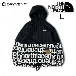 1円～!売切!【正規新品】THE NORTH FACE ANTORA RAIN HOODIE マウンテンパーカー ナイロン US限定 2023最新 防水(L)黒 白 総柄 180915-60