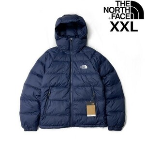 1円～!売切!【正規新品】THE NORTH FACE HYDRENALITE DOWN HOODIE ダウンジャケット US限定 600フィル ロゴ刺繍 撥水(XXL)紺190122-125