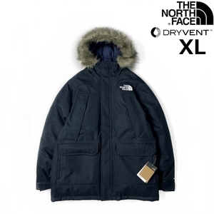 1円～!売切!【正規新品】THE NORTH FACE◆NOVELTY MCMURDO PARKA ダウン ツイード 上質 高品質 US限定 撥水 600フィル(XL)紺 190122-160