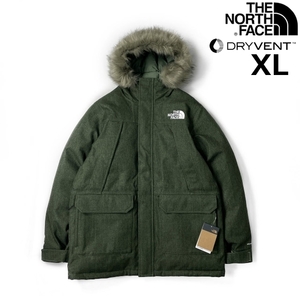 1円～!売切!【正規新品】THE NORTH FACE◆NOVELTY MCMURDO PARKA ダウン ツイード 上質 高品質 US限定 撥水(XL)緑 カーキ 190122-160