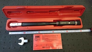 美品 トルクレンチ USAG ウーザック 20～200N・m 差し込み角12.7sq(1/2´´) 22mmスパナ 付け替え式