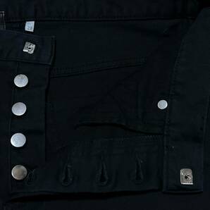 Dior homme ディオールオム 裾ジップ ボタンフライ ストレッチデニムパンツ 日本製 ブラック 29         BJBC.AAの画像7