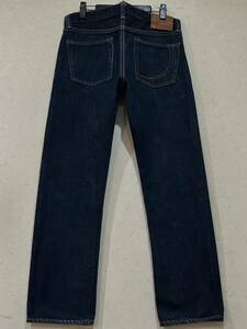 ※桃太郎ジーンズ MOMOTAROJEANS 銅丹 G017-MZ セルビッチ デニムパンツ 日本製 濃紺 32 　　　　　　 BJBC.AA