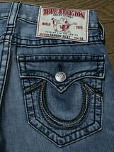 ※TRUE RELIGION トゥルーレリジョン RAINBOW RICKY ブラックレインボー デニムパンツ インディゴ 米国製 29 　 BJBC.AA_画像4